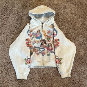Graphic Jesus Zip Up